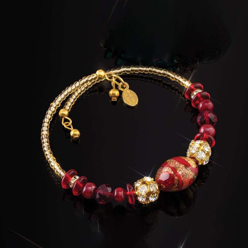 Regata Murano Bracelet (Red)